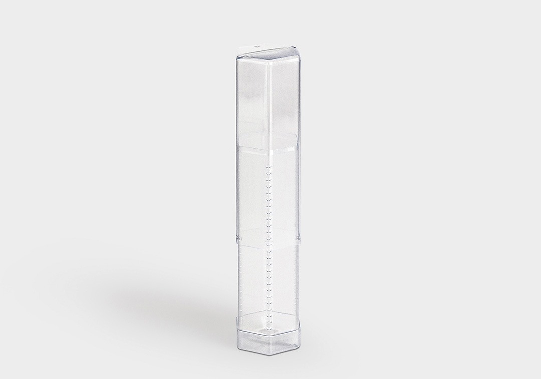 Packaging tube HexPack HexPack: a hexagonal protective packaging tube with ratchet style length adjustment.